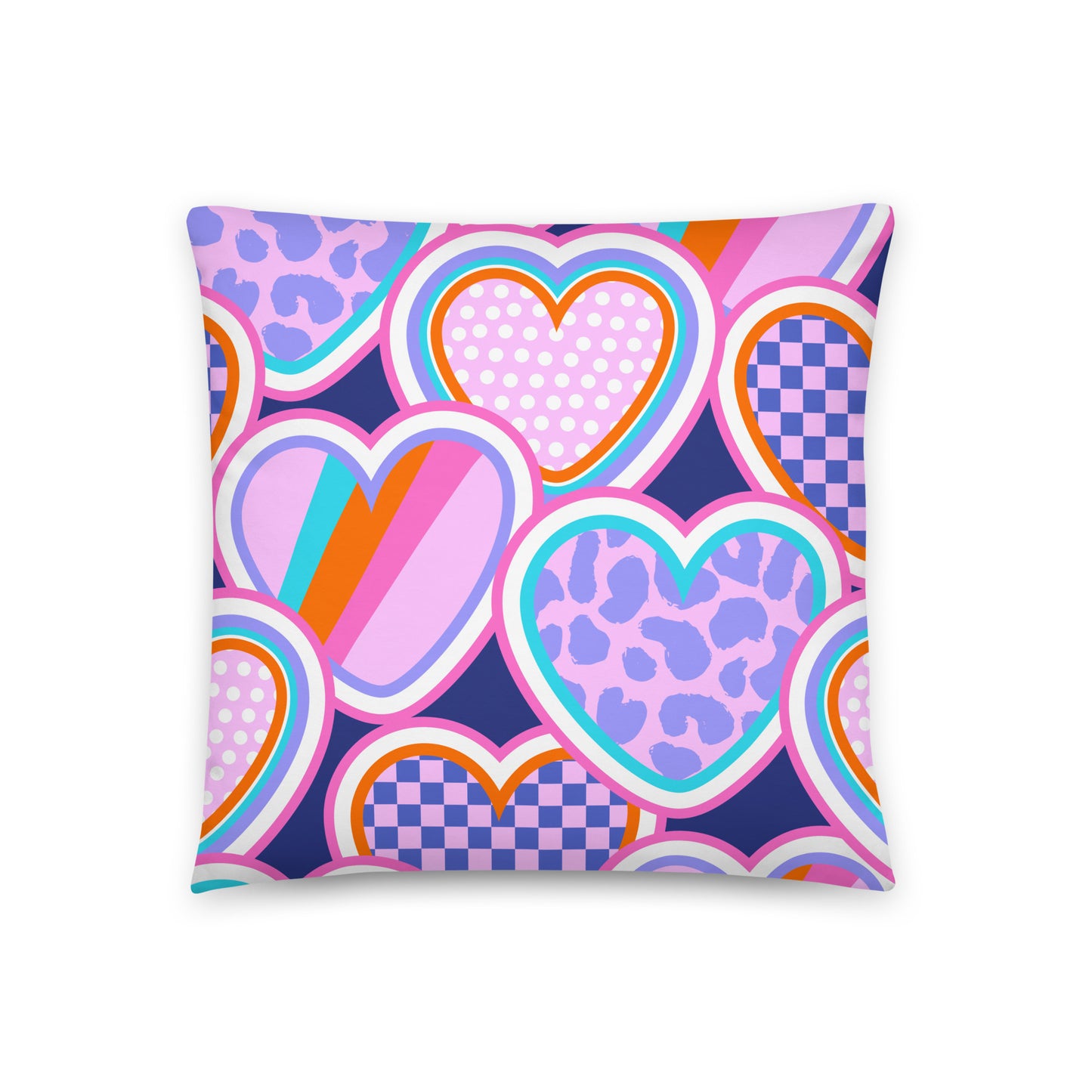 Patterned Heart Basic Pillow