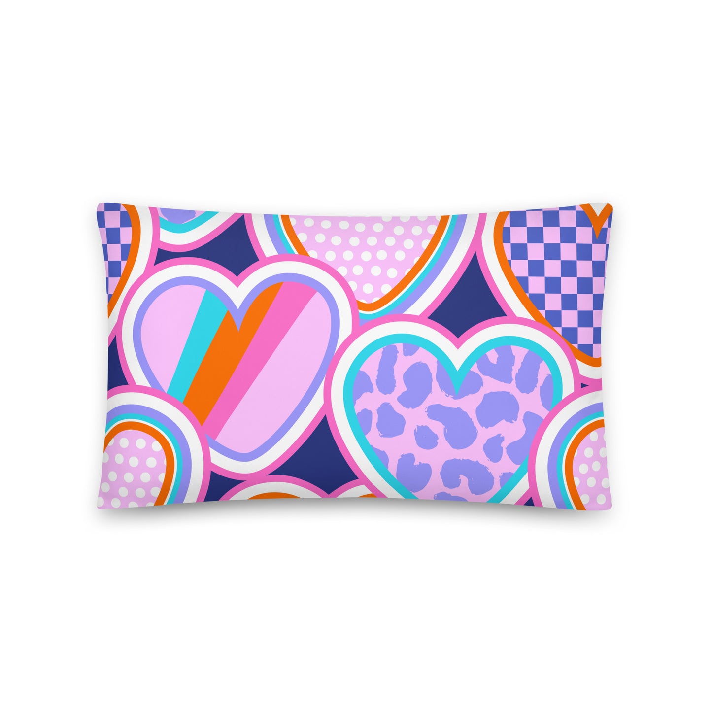 Patterned Heart Basic Pillow