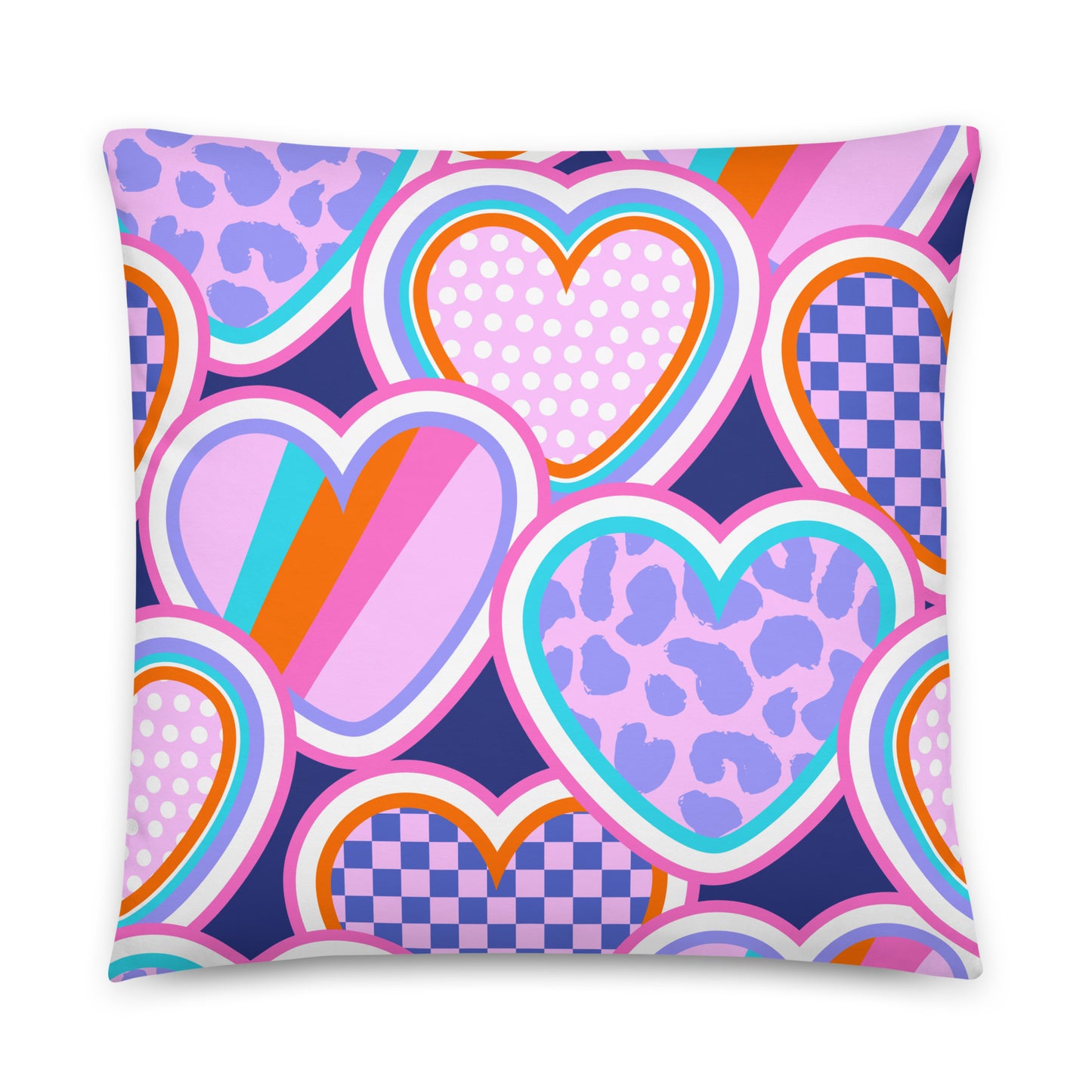 Patterned Heart Basic Pillow