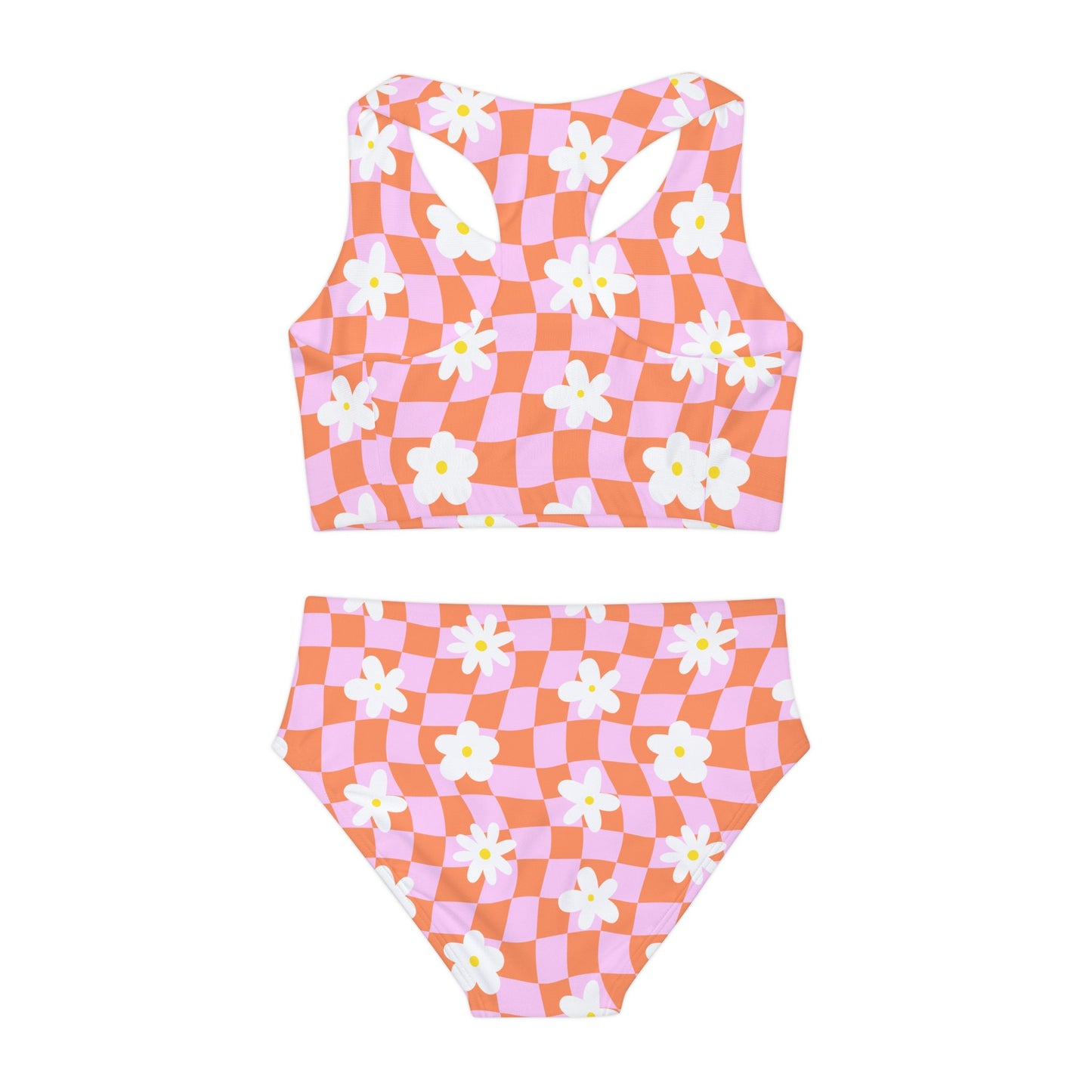 Daisy Check Girls Swimsuit