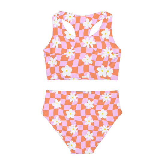 Daisy Check Girls Swimsuit