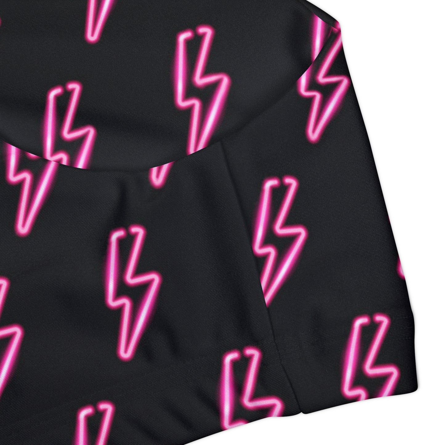 Neon Lightning Bolt Girls Swimsuit