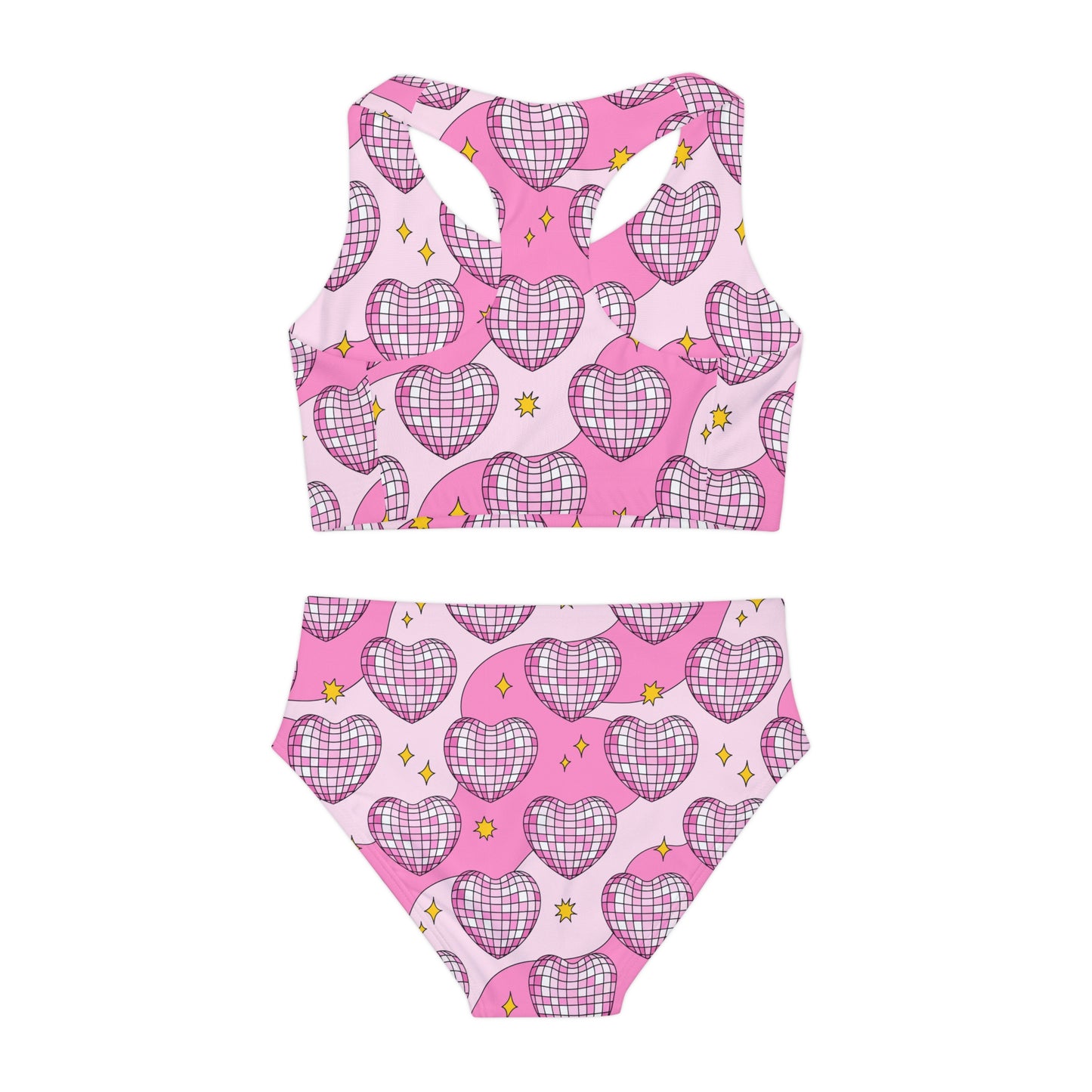 Disco Hearts Girls Swimsuit