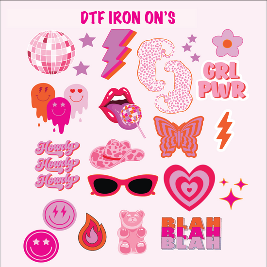 Collection of Prep Iron-On Graphics