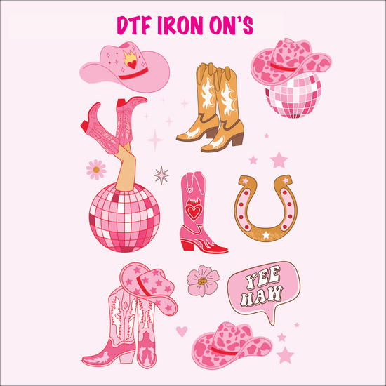 Disco Cowgirl Iron-On Graphics