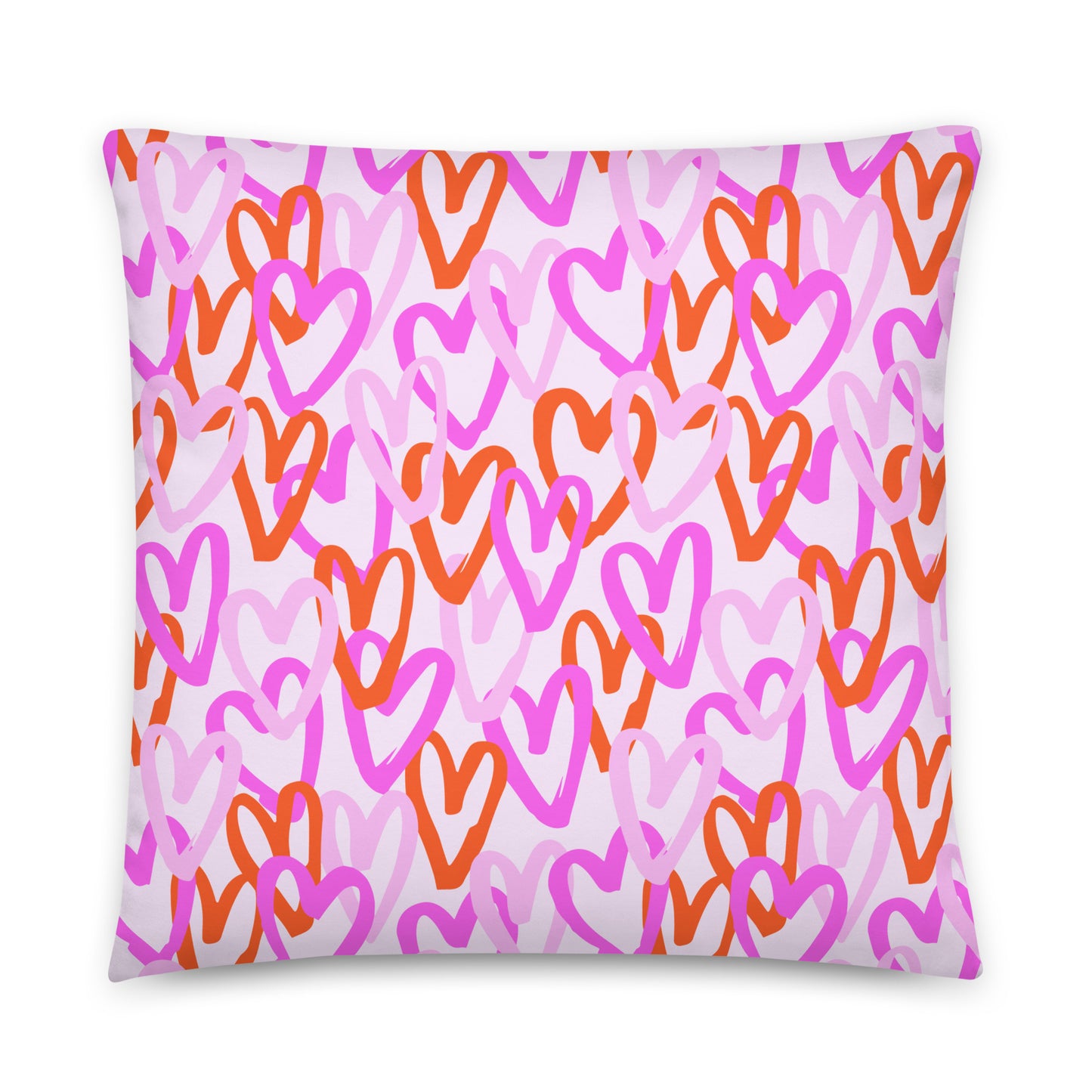 Overlapping Hearts Pillow