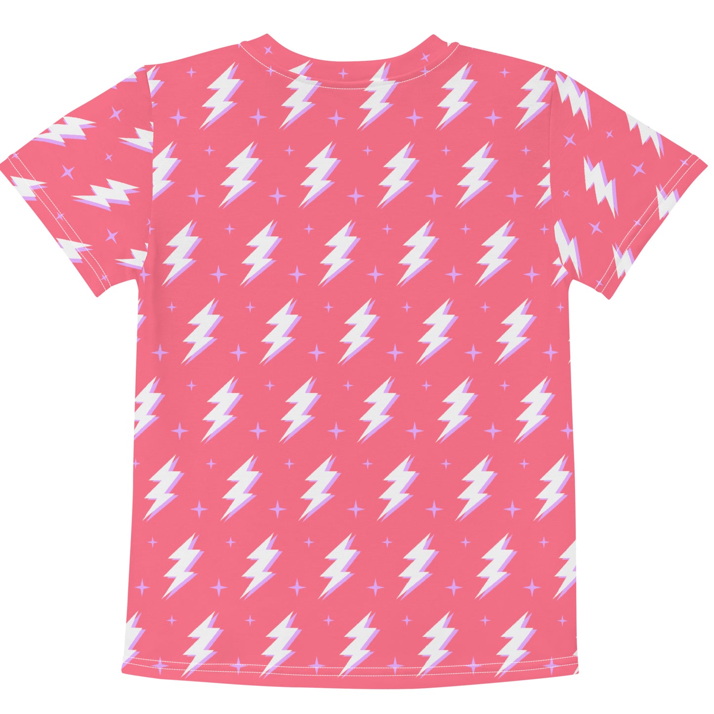 Coral Lightning Bolt Mini Tee