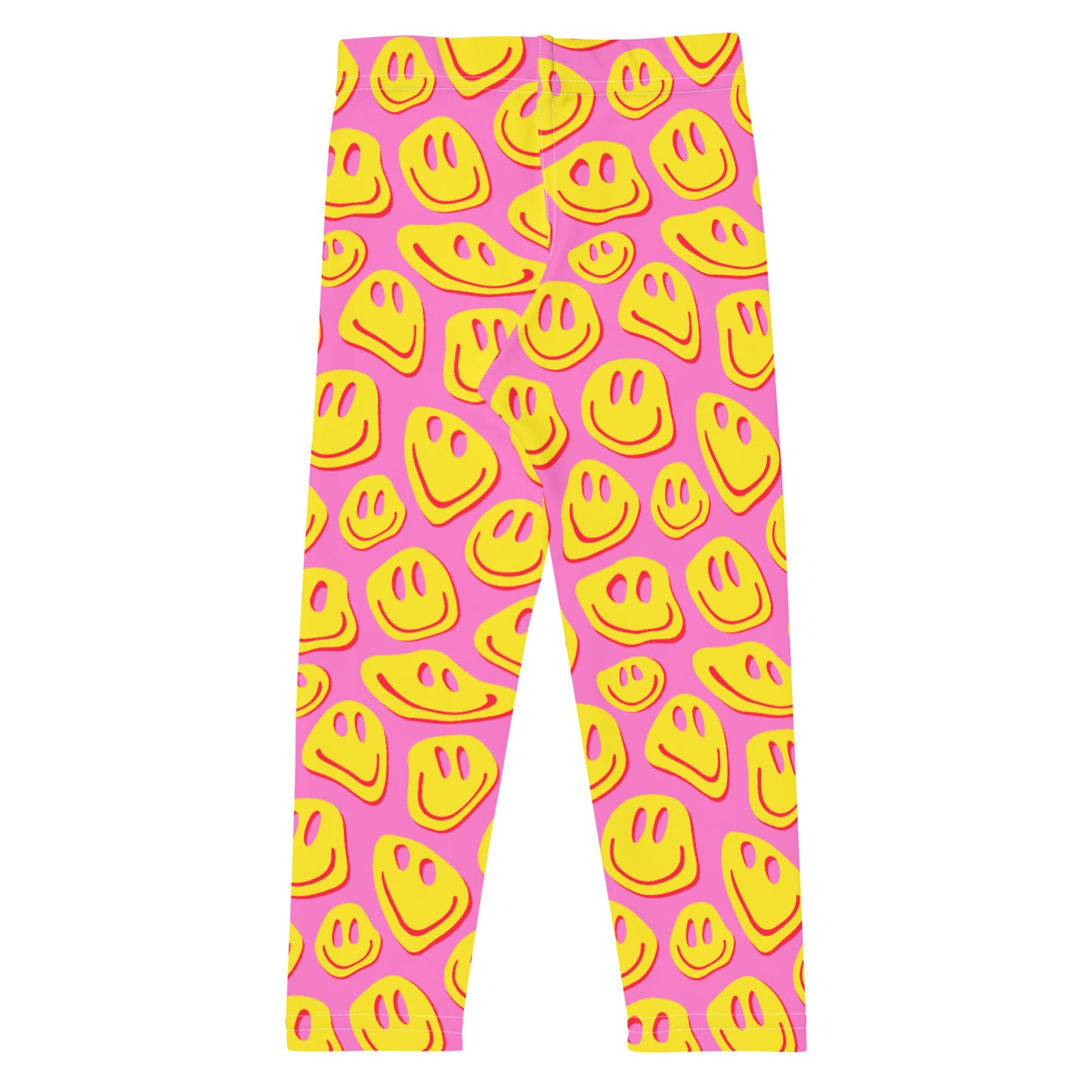 Pink & Yellow Smiley Mini Leggings