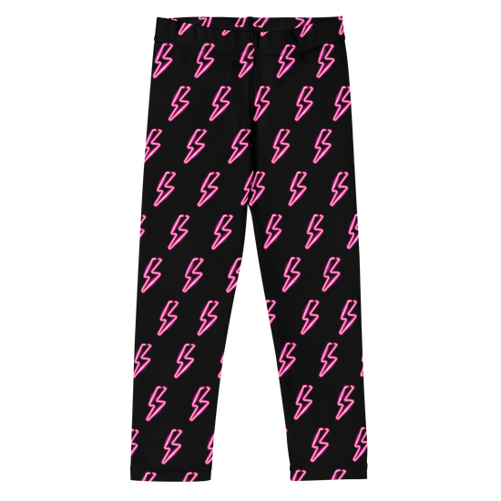 Load image into Gallery viewer, Pink Lightning Bolt Mini Leggings
