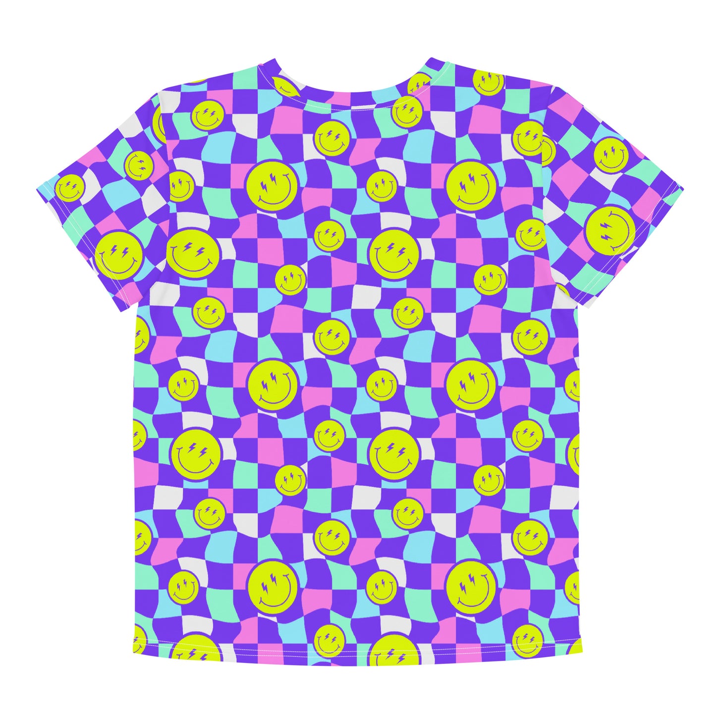 Multi Check Smiley Tween Tee