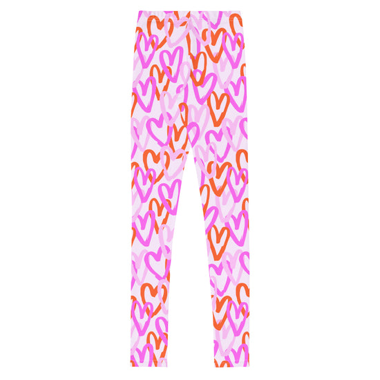 Load image into Gallery viewer, Overlapping Hearts Tween Leggings
