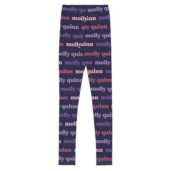 Purple Personalized Name Tween Leggings