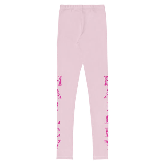 Light Pink Personalized Placement Name Tween Leggings