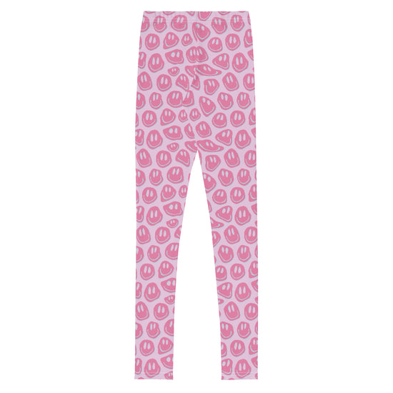 Pink & Blue Smiley Tween Leggings