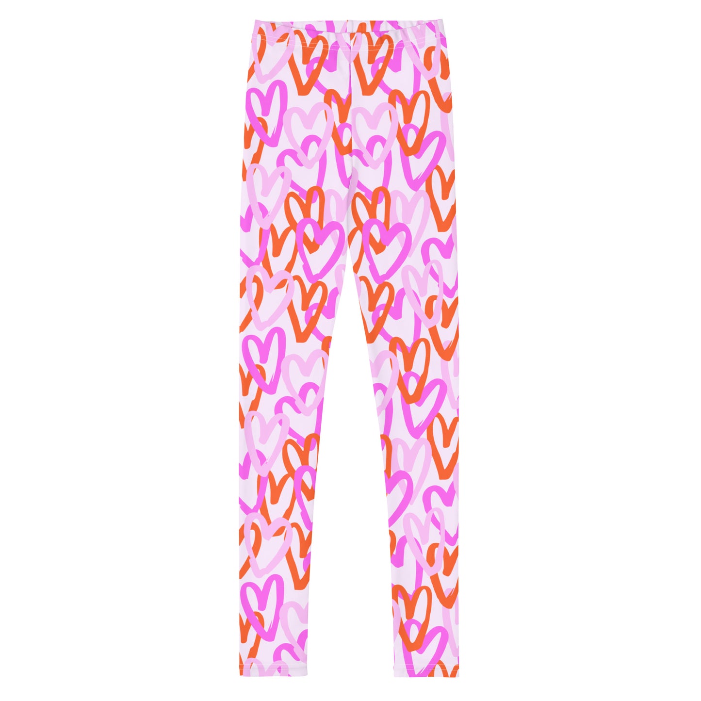 Load image into Gallery viewer, Overlapping Hearts Tween Leggings
