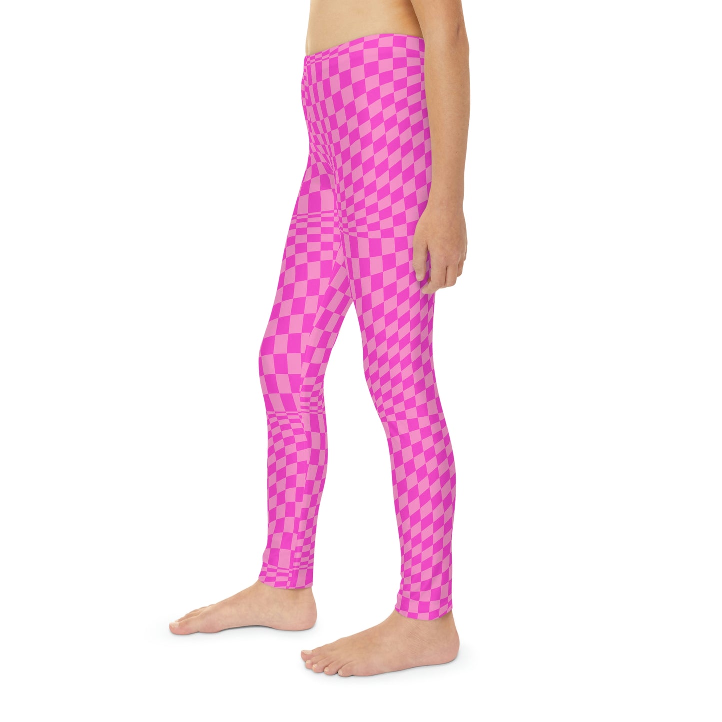 Load image into Gallery viewer, Pink Checkerboard Girls Leggings
