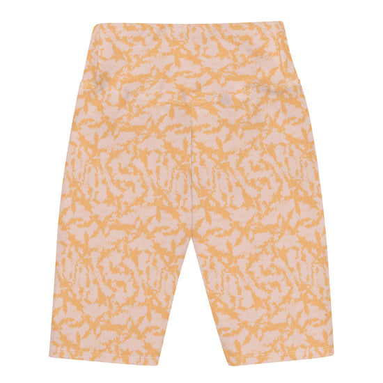 Light Orange Splat Biker Shorts