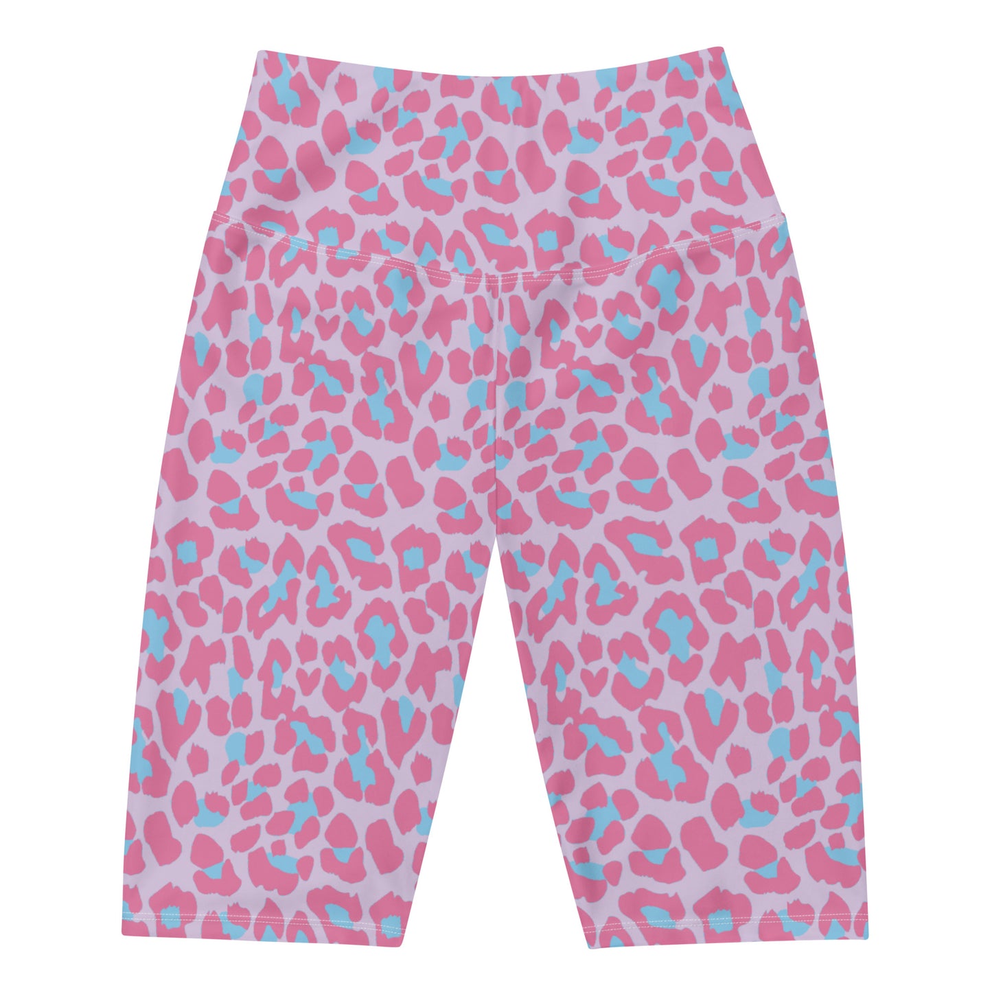 Pink Leopard Biker Shorts