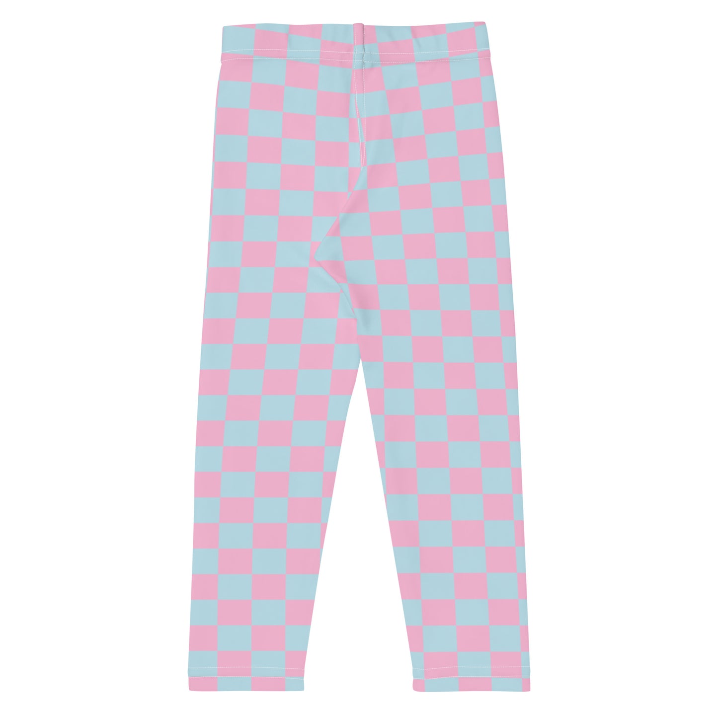 Pink & Blue Checkerboard Mini Leggings
