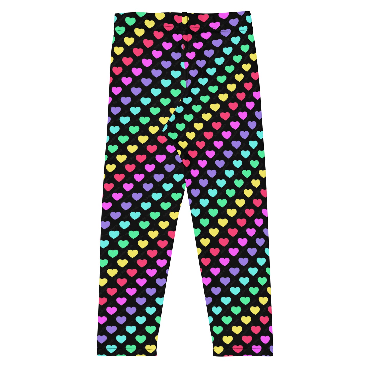 Rainbow Stripe Heart Mini's Leggings