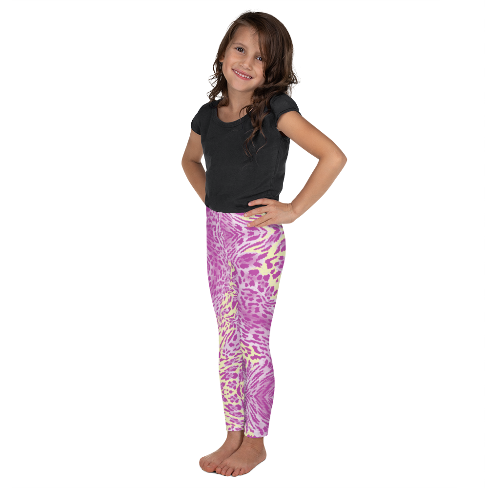 Swirl Leopard Mini Leggings