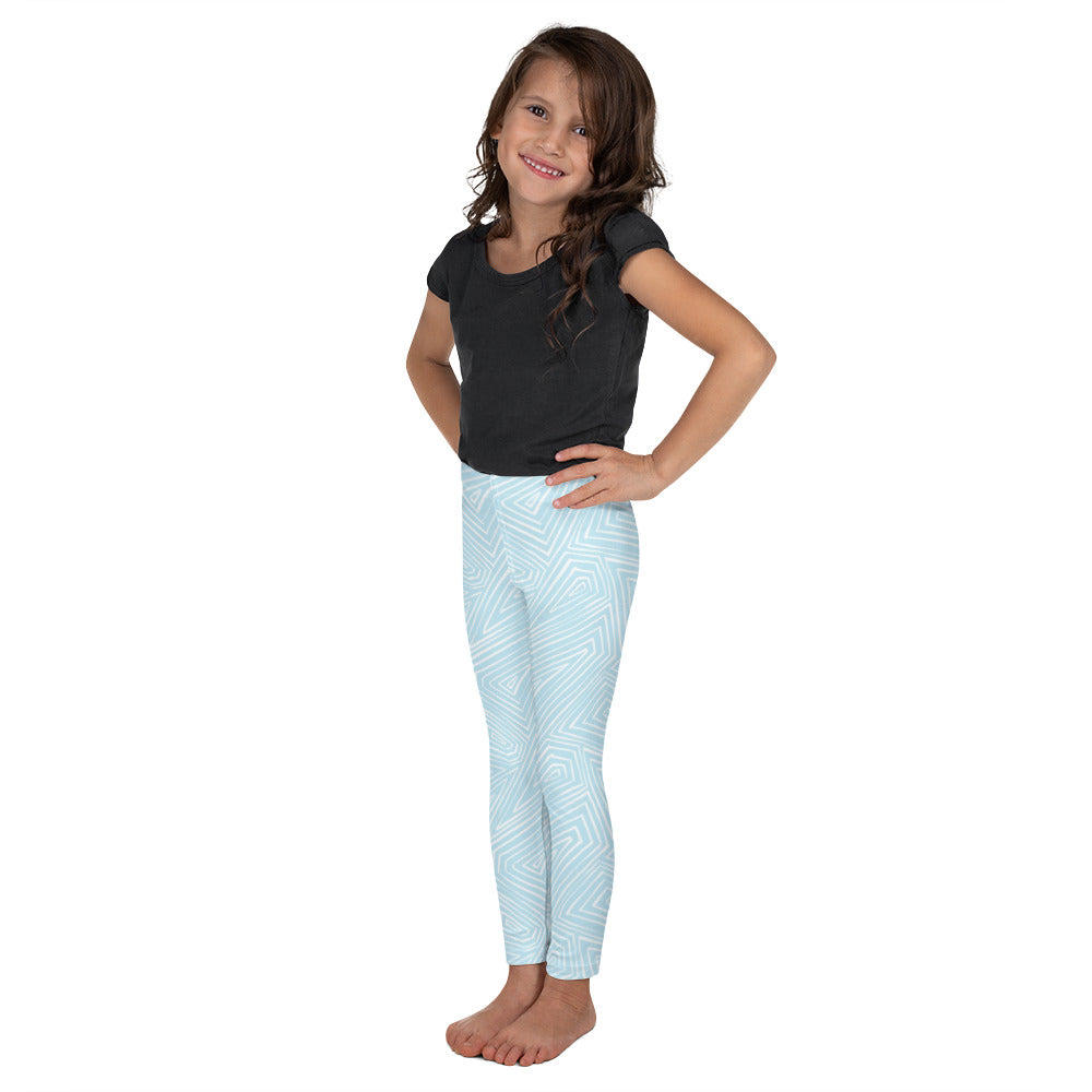 Light Blue Linear Mini Leggings