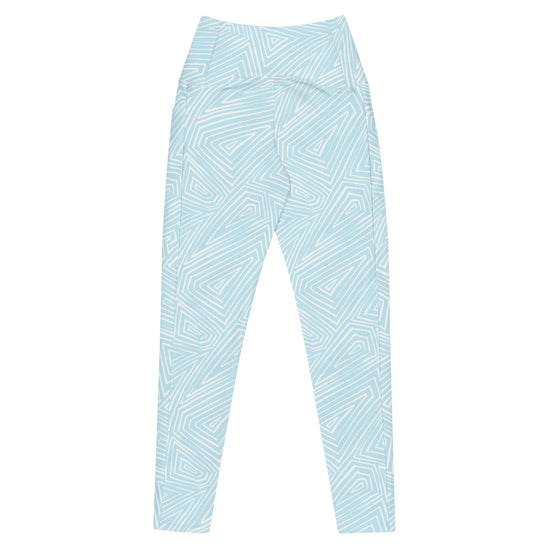 Light Blue Linear Pocket Leggings