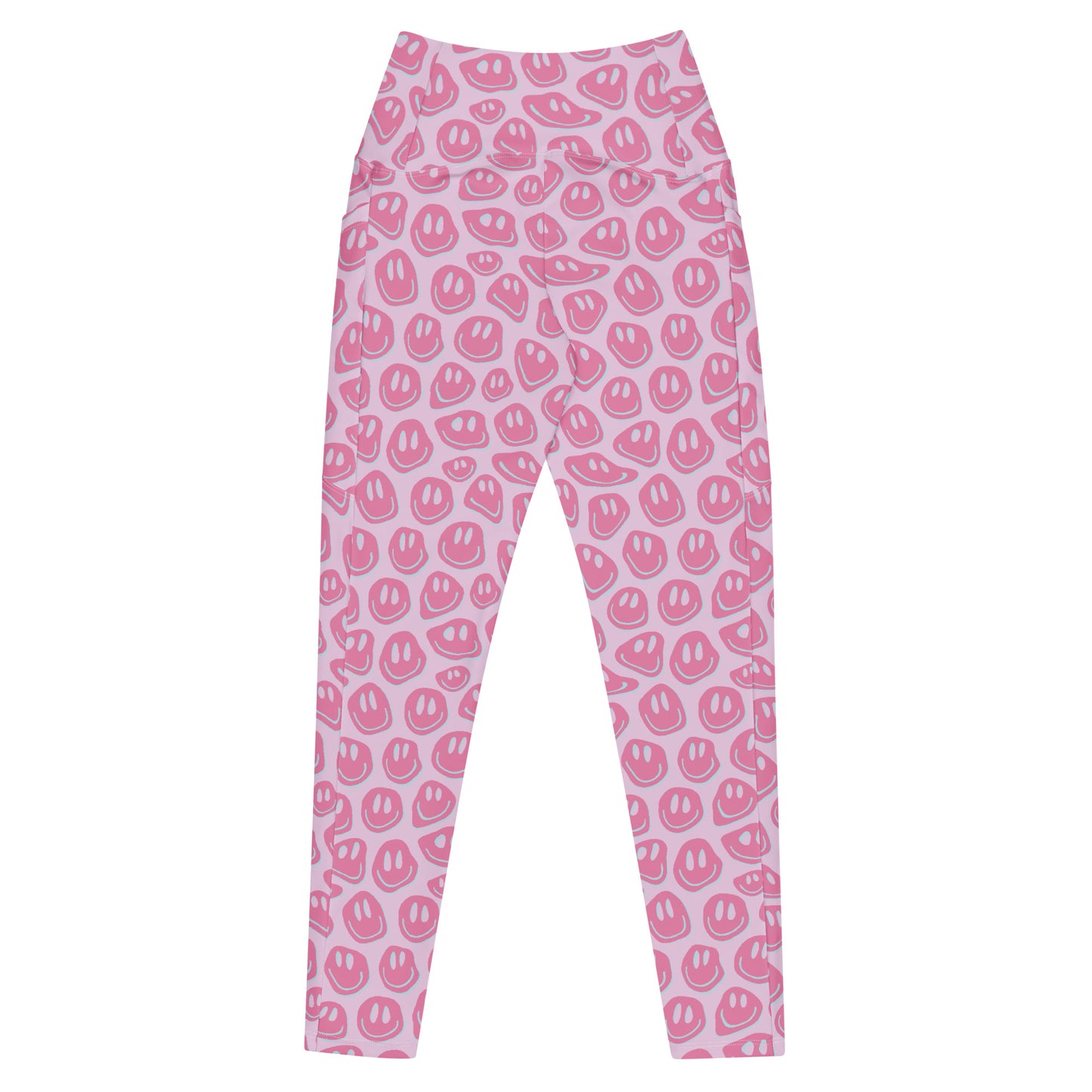 Pink Smiley Pocket Leggings