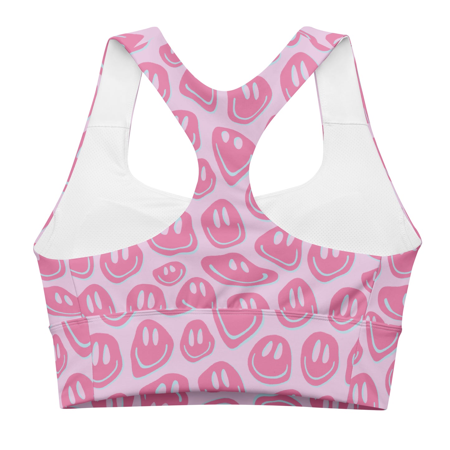 Pink Smiley Sports Bra