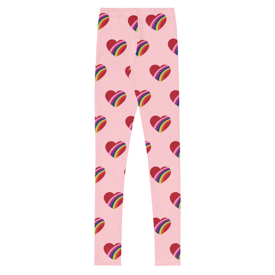 Load image into Gallery viewer, Rainbow Heart Tween Leggings
