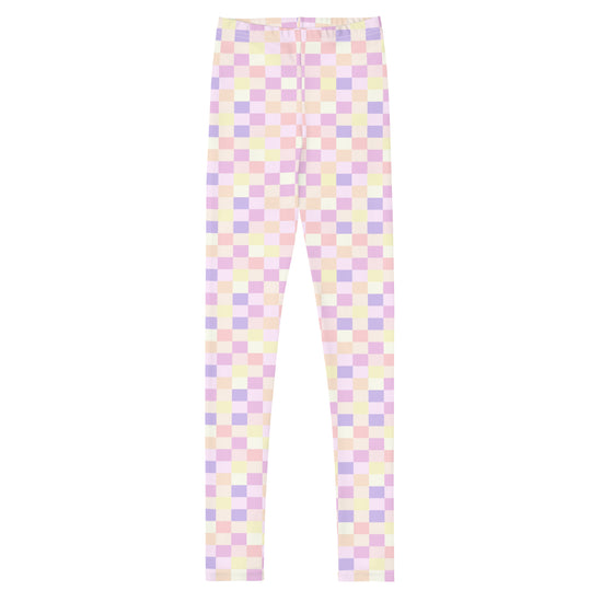 Pastel Checkerboard Tween Leggings