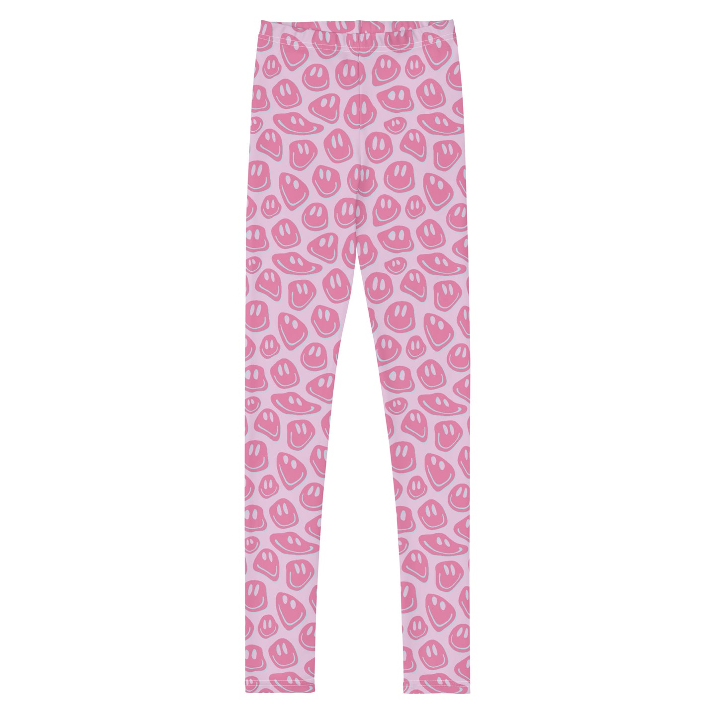 Load image into Gallery viewer, Pink Smiley Tween Leggings

