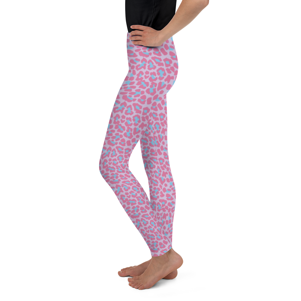 Load image into Gallery viewer, Pink Leopard Tween Leggings

