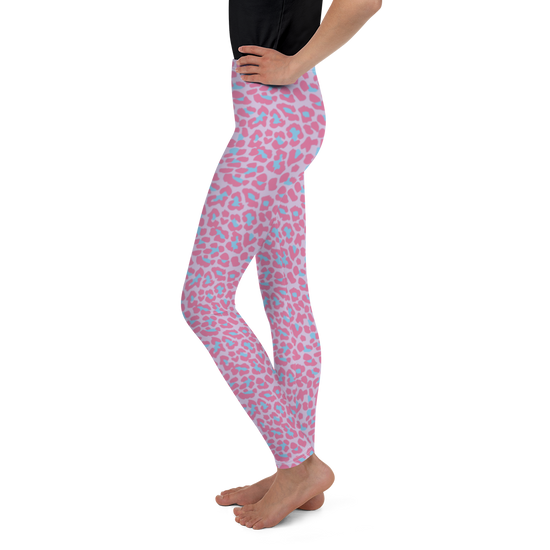 Load image into Gallery viewer, Pink Leopard Tween Leggings
