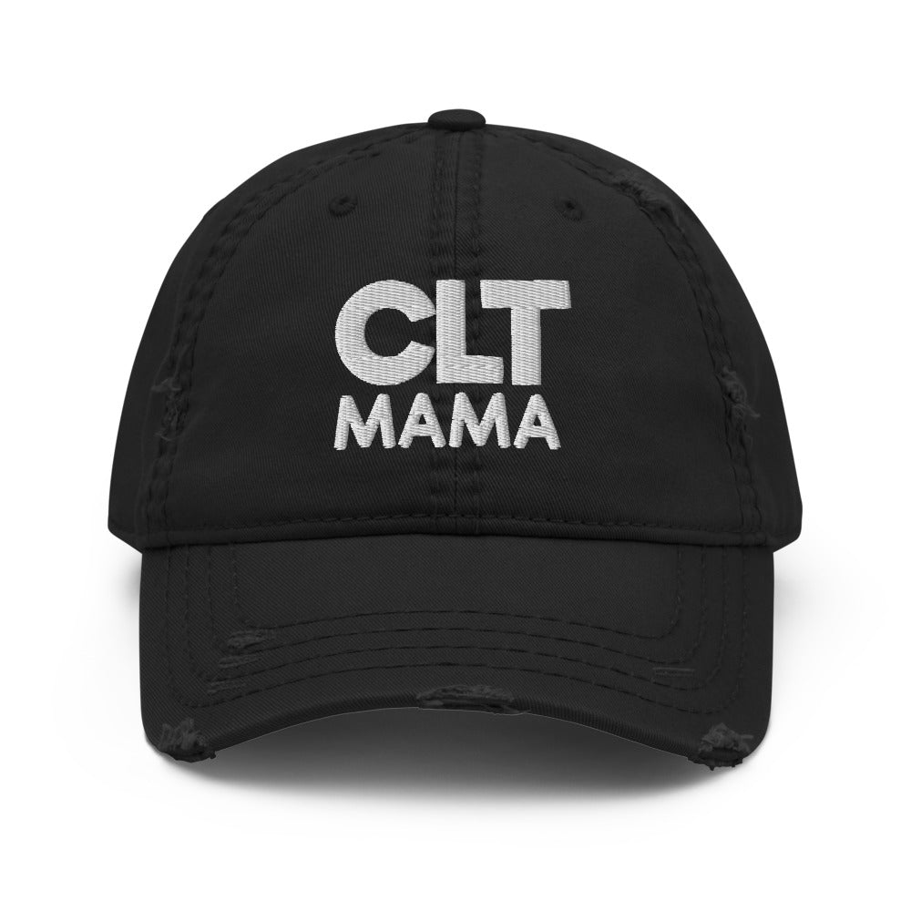 Load image into Gallery viewer, CLT Mama Distressed Dad Hat
